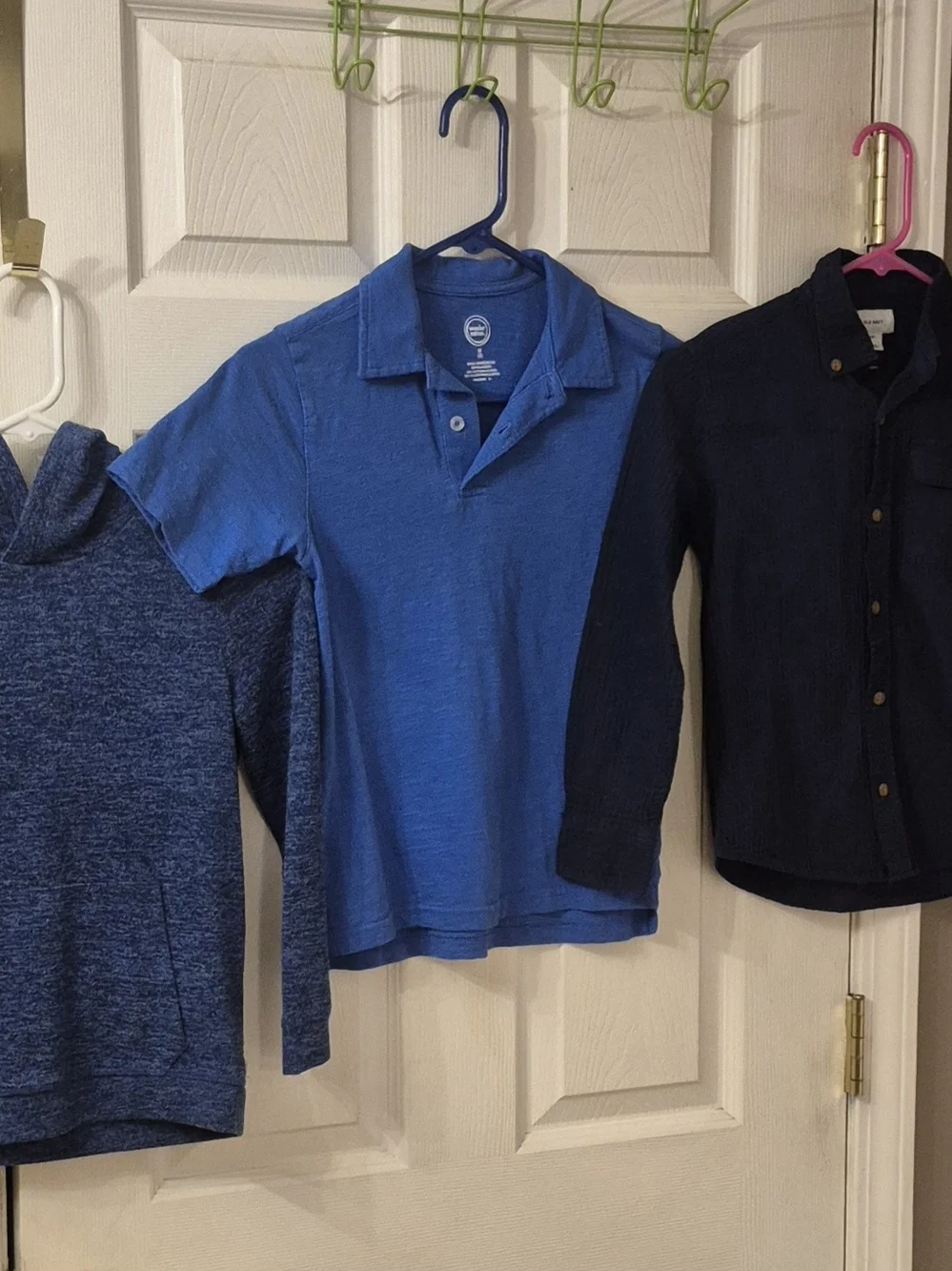 Lot of 3 Boys Shirts Med (8) Long & Short Sleeve Shirts 2 are wonder nation and